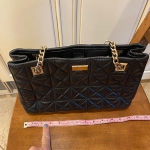 Kate Spade Black leather chain handbag